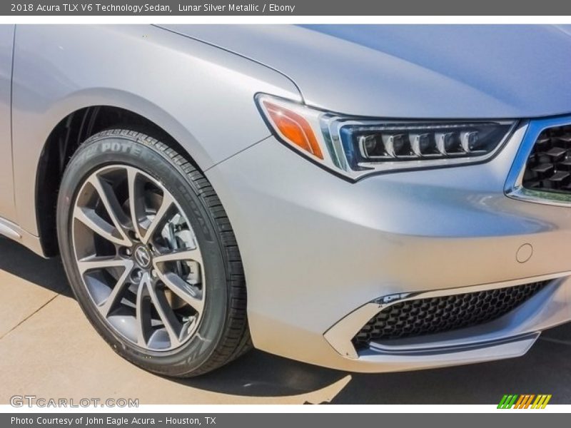 Lunar Silver Metallic / Ebony 2018 Acura TLX V6 Technology Sedan