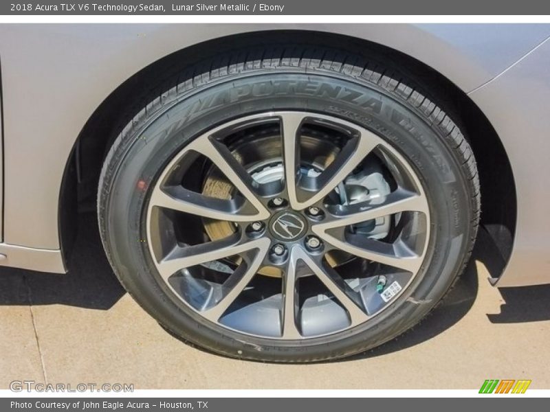 Lunar Silver Metallic / Ebony 2018 Acura TLX V6 Technology Sedan
