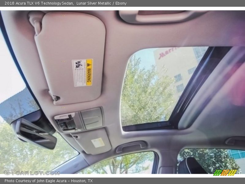 Lunar Silver Metallic / Ebony 2018 Acura TLX V6 Technology Sedan