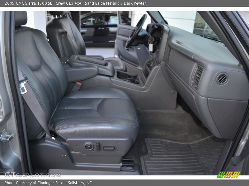 Sand Beige Metallic / Dark Pewter 2005 GMC Sierra 1500 SLT Crew Cab 4x4