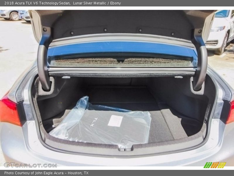 Lunar Silver Metallic / Ebony 2018 Acura TLX V6 Technology Sedan