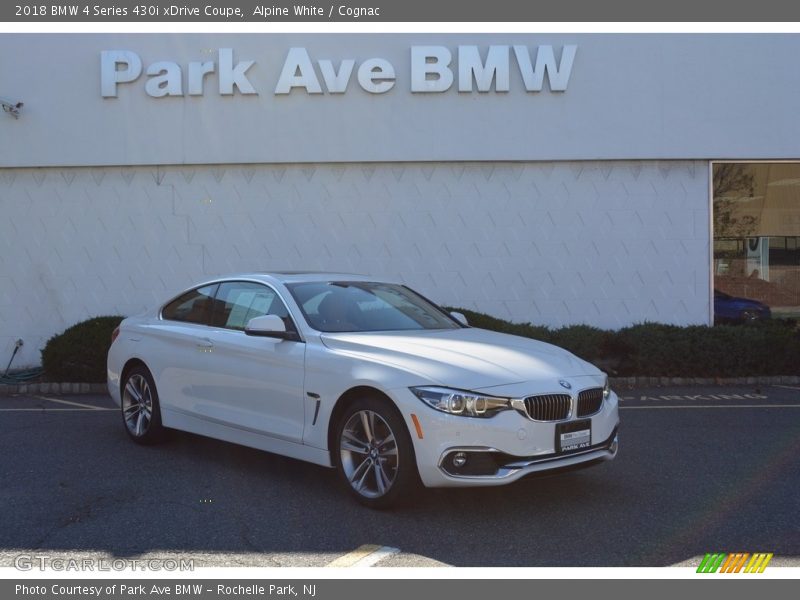 Alpine White / Cognac 2018 BMW 4 Series 430i xDrive Coupe