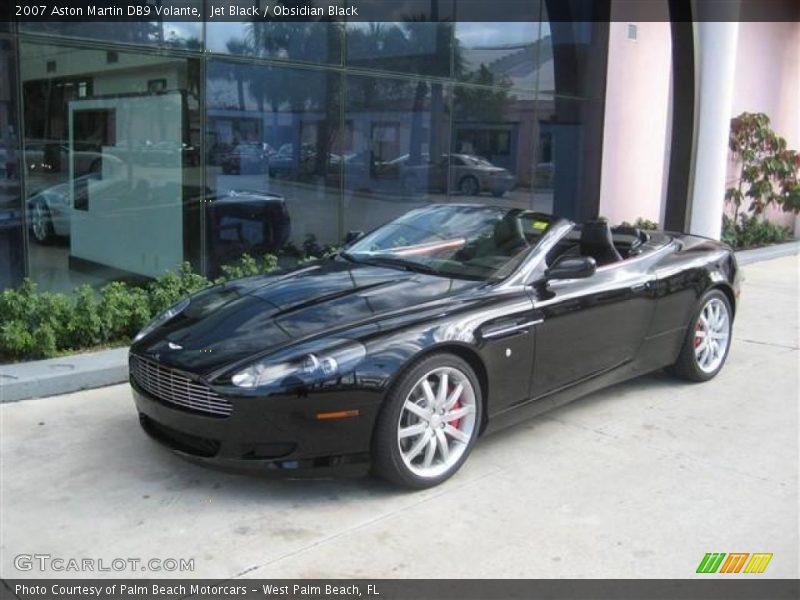 Jet Black / Obsidian Black 2007 Aston Martin DB9 Volante