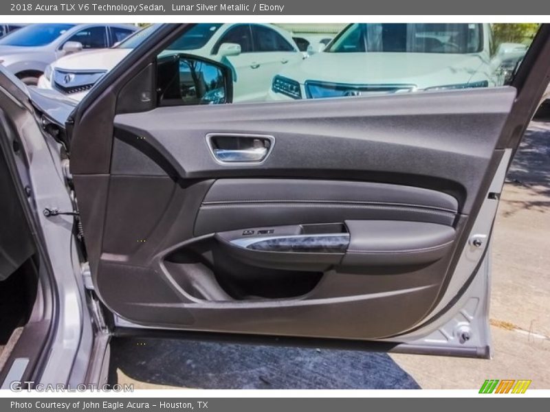 Lunar Silver Metallic / Ebony 2018 Acura TLX V6 Technology Sedan