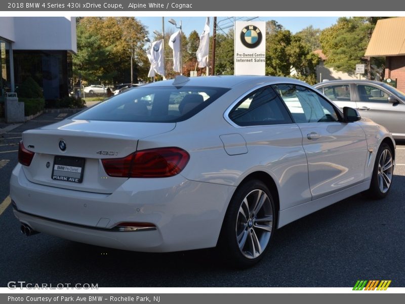 Alpine White / Cognac 2018 BMW 4 Series 430i xDrive Coupe