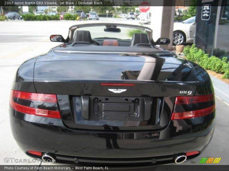 Jet Black / Obsidian Black 2007 Aston Martin DB9 Volante