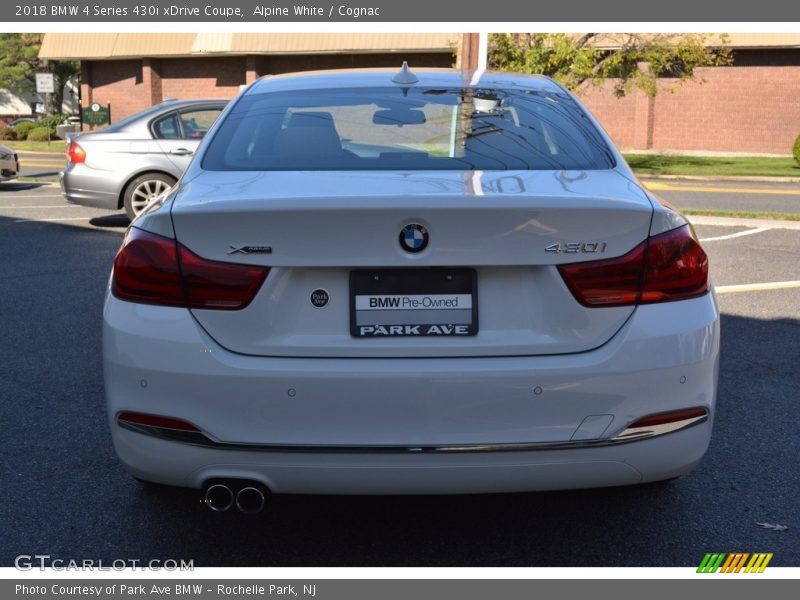 Alpine White / Cognac 2018 BMW 4 Series 430i xDrive Coupe
