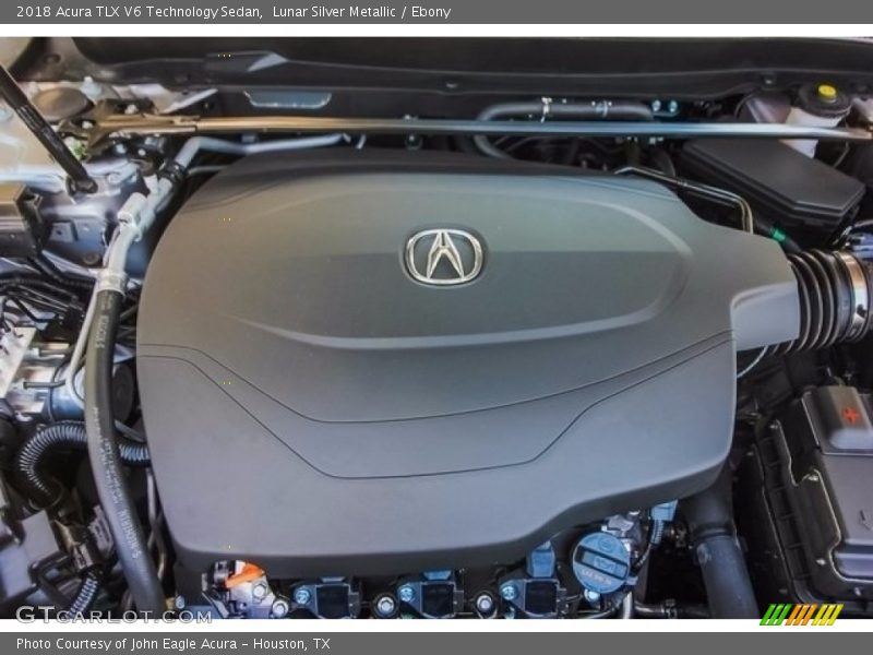 Lunar Silver Metallic / Ebony 2018 Acura TLX V6 Technology Sedan