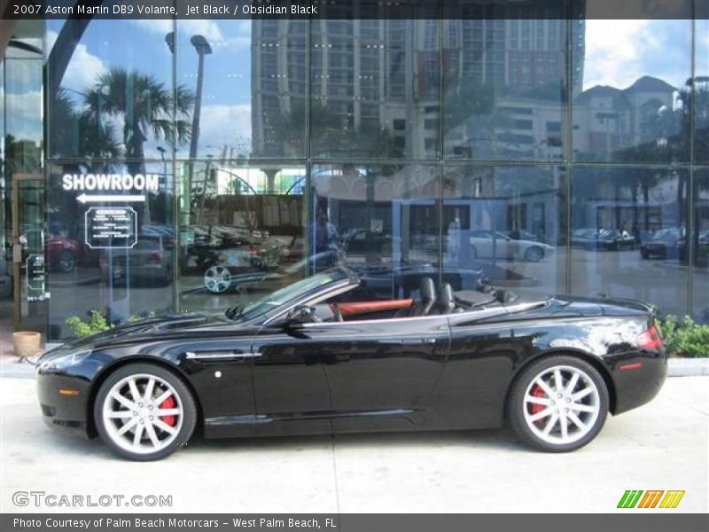 Jet Black / Obsidian Black 2007 Aston Martin DB9 Volante