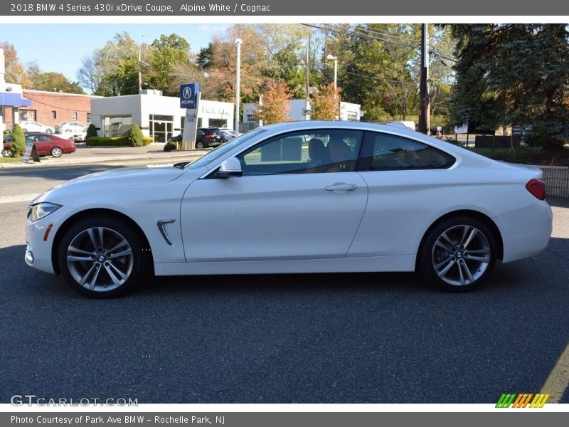 Alpine White / Cognac 2018 BMW 4 Series 430i xDrive Coupe