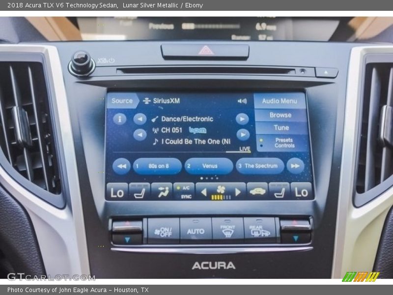 Lunar Silver Metallic / Ebony 2018 Acura TLX V6 Technology Sedan