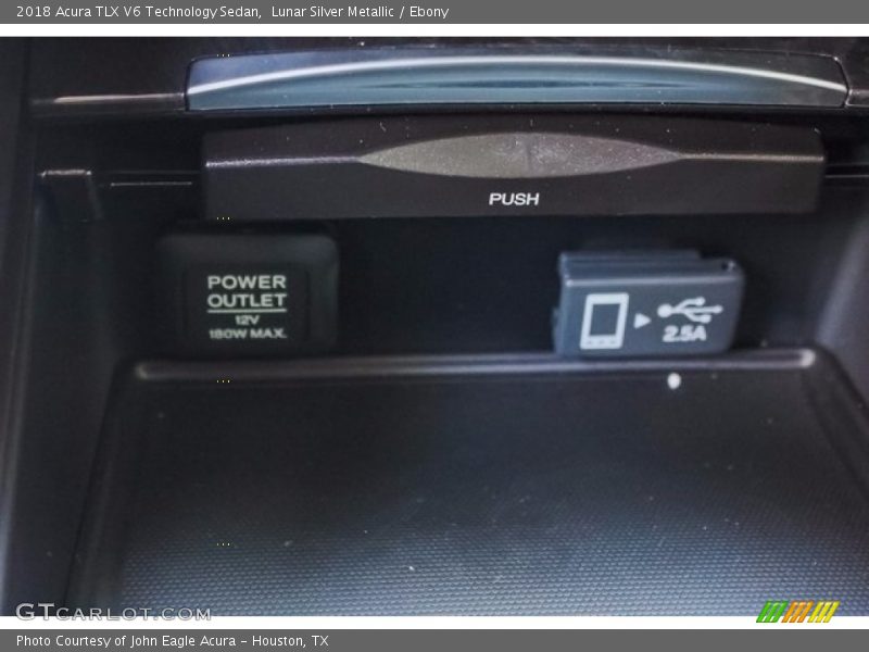 Lunar Silver Metallic / Ebony 2018 Acura TLX V6 Technology Sedan
