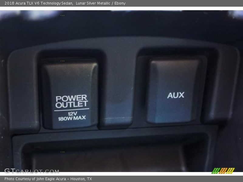 Lunar Silver Metallic / Ebony 2018 Acura TLX V6 Technology Sedan
