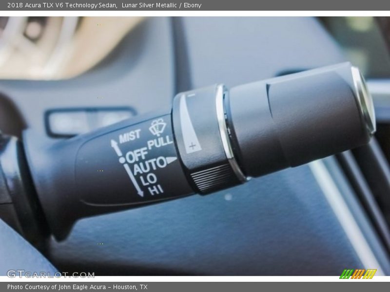 Lunar Silver Metallic / Ebony 2018 Acura TLX V6 Technology Sedan