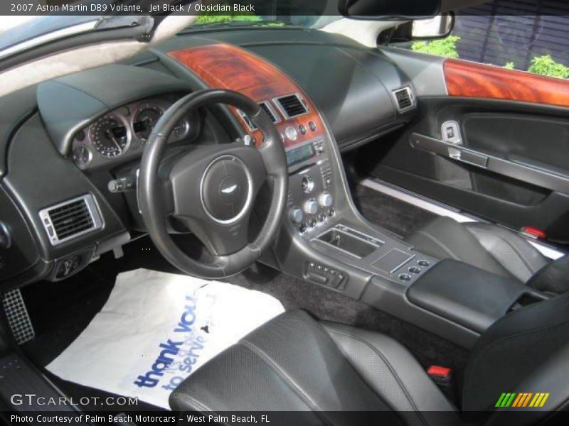 Jet Black / Obsidian Black 2007 Aston Martin DB9 Volante