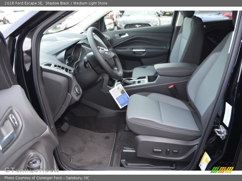 Shadow Black / Medium Light Stone 2018 Ford Escape SE