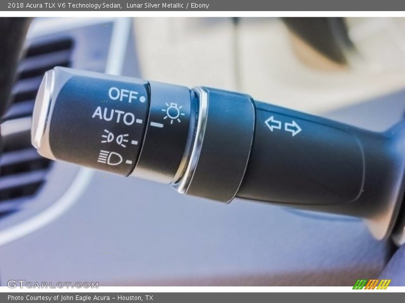 Lunar Silver Metallic / Ebony 2018 Acura TLX V6 Technology Sedan