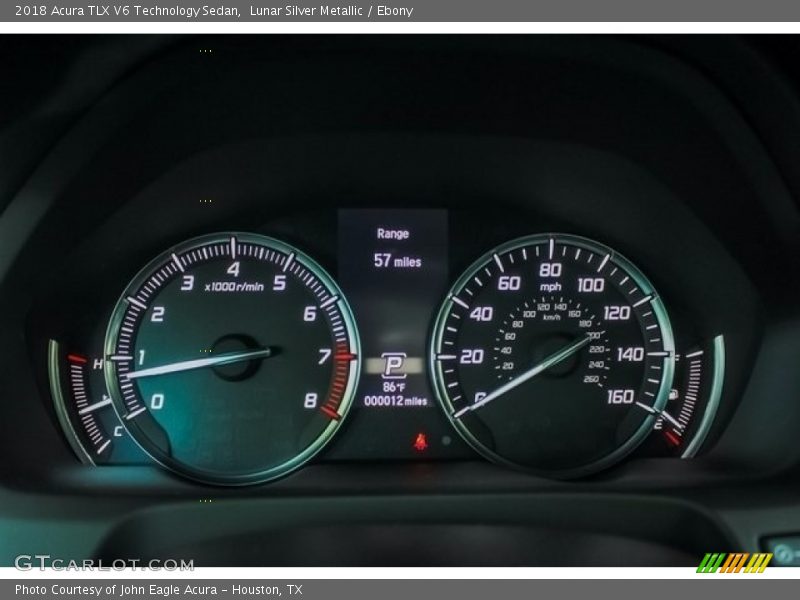 Lunar Silver Metallic / Ebony 2018 Acura TLX V6 Technology Sedan