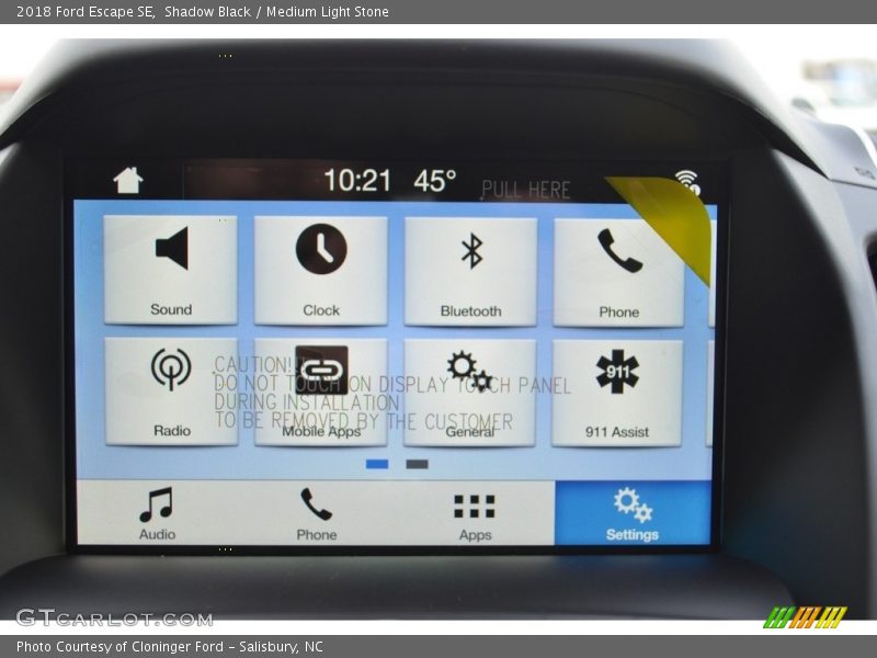 Shadow Black / Medium Light Stone 2018 Ford Escape SE