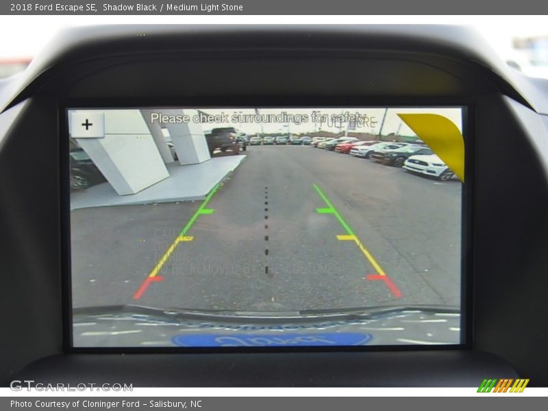 Shadow Black / Medium Light Stone 2018 Ford Escape SE