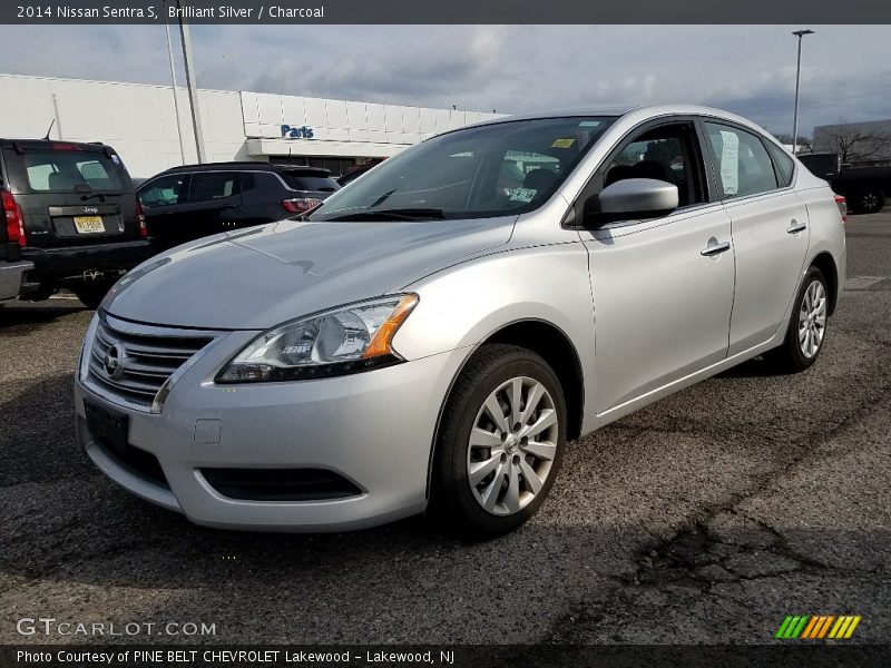 Brilliant Silver / Charcoal 2014 Nissan Sentra S