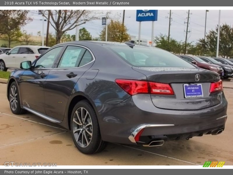 Modern Steel Metallic / Graystone 2018 Acura TLX V6 Technology Sedan