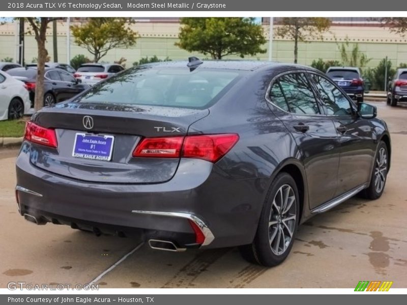 Modern Steel Metallic / Graystone 2018 Acura TLX V6 Technology Sedan