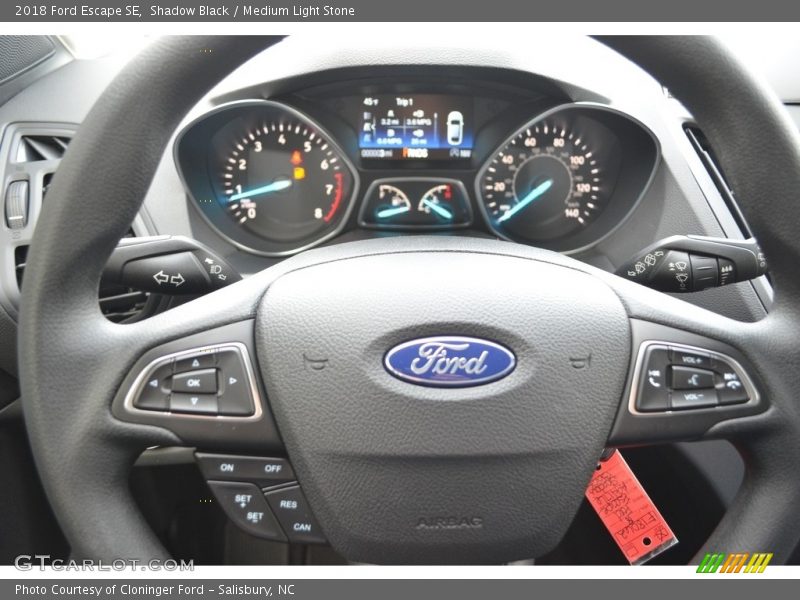 Shadow Black / Medium Light Stone 2018 Ford Escape SE