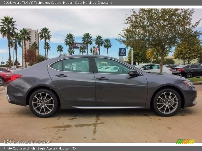 Modern Steel Metallic / Graystone 2018 Acura TLX V6 Technology Sedan