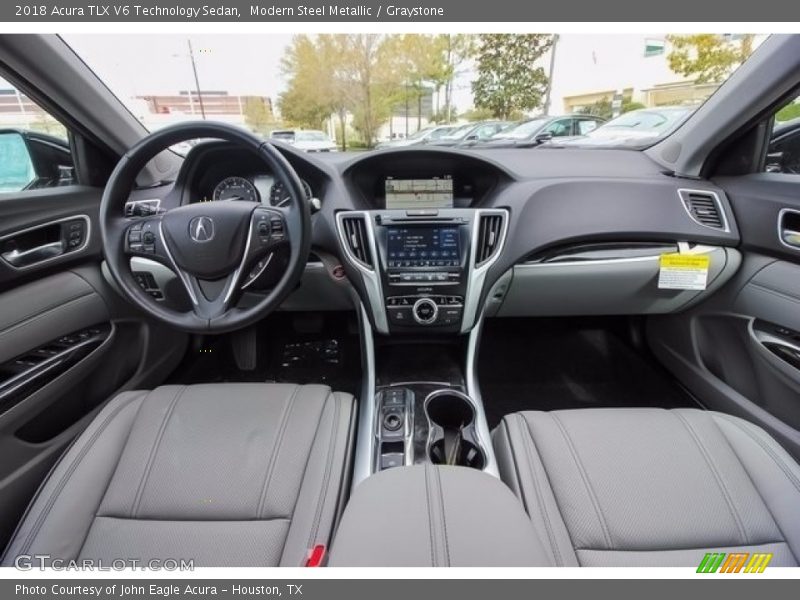 Modern Steel Metallic / Graystone 2018 Acura TLX V6 Technology Sedan