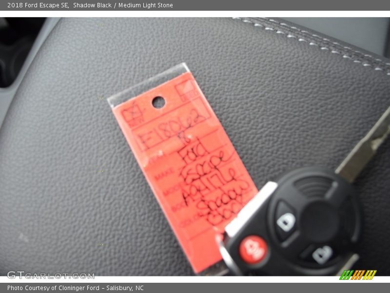 Shadow Black / Medium Light Stone 2018 Ford Escape SE