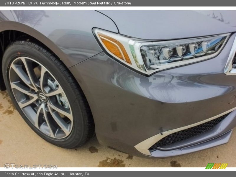 Modern Steel Metallic / Graystone 2018 Acura TLX V6 Technology Sedan