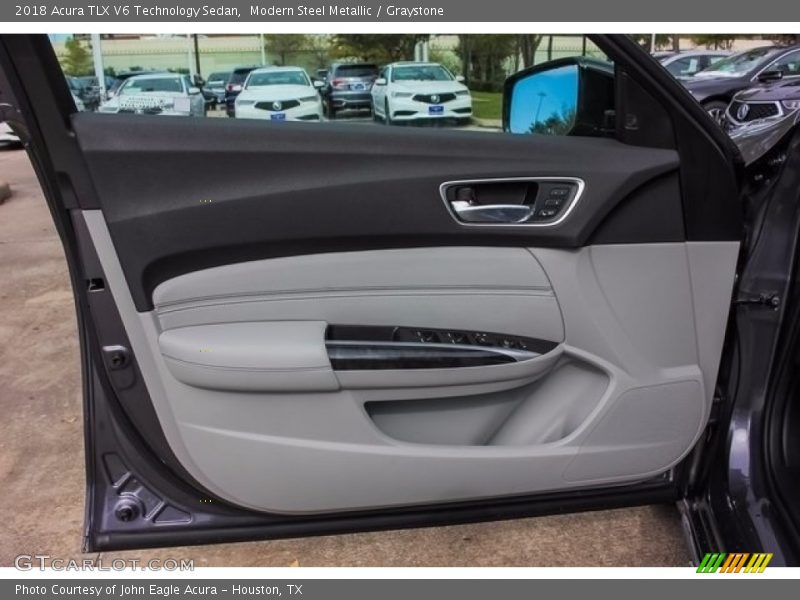 Modern Steel Metallic / Graystone 2018 Acura TLX V6 Technology Sedan