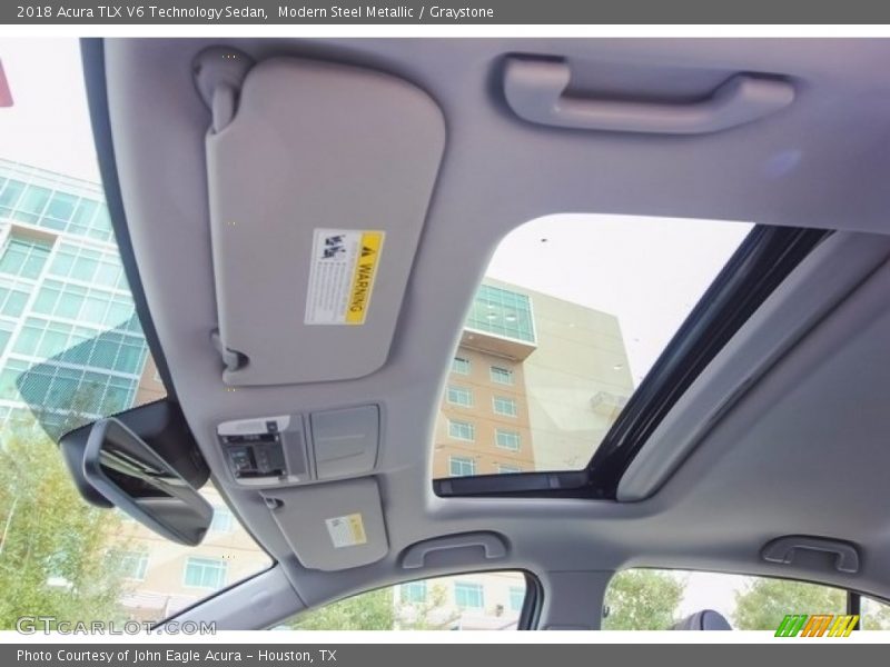 Modern Steel Metallic / Graystone 2018 Acura TLX V6 Technology Sedan