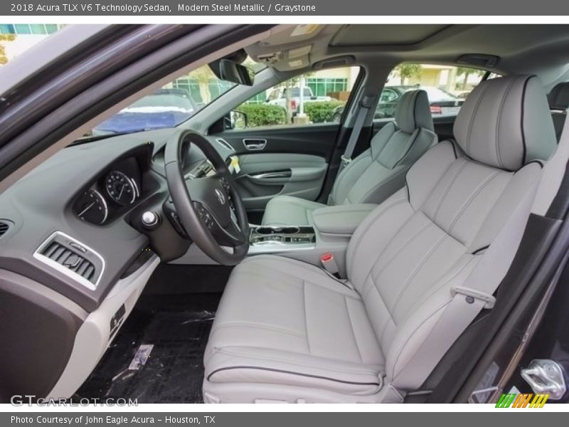 Modern Steel Metallic / Graystone 2018 Acura TLX V6 Technology Sedan