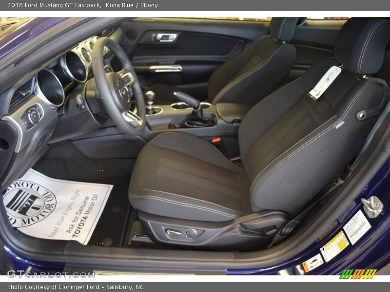 Front Seat of 2018 Mustang GT Fastback