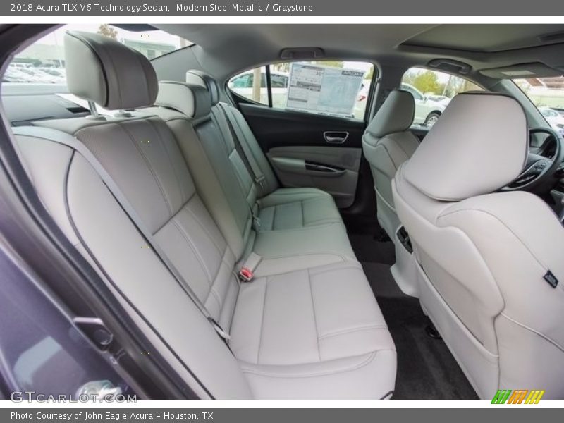 Modern Steel Metallic / Graystone 2018 Acura TLX V6 Technology Sedan