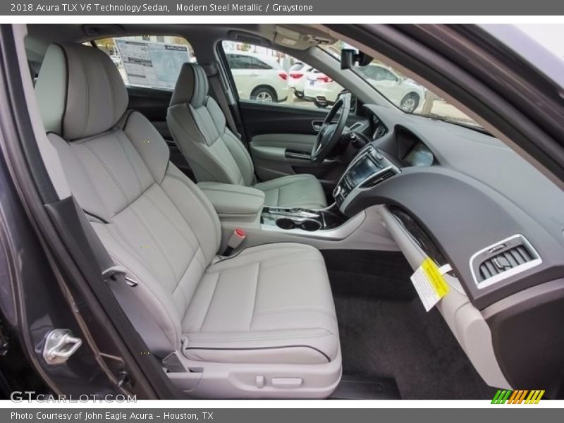 Modern Steel Metallic / Graystone 2018 Acura TLX V6 Technology Sedan