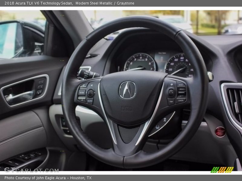 Modern Steel Metallic / Graystone 2018 Acura TLX V6 Technology Sedan