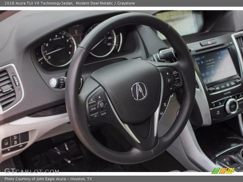 Modern Steel Metallic / Graystone 2018 Acura TLX V6 Technology Sedan