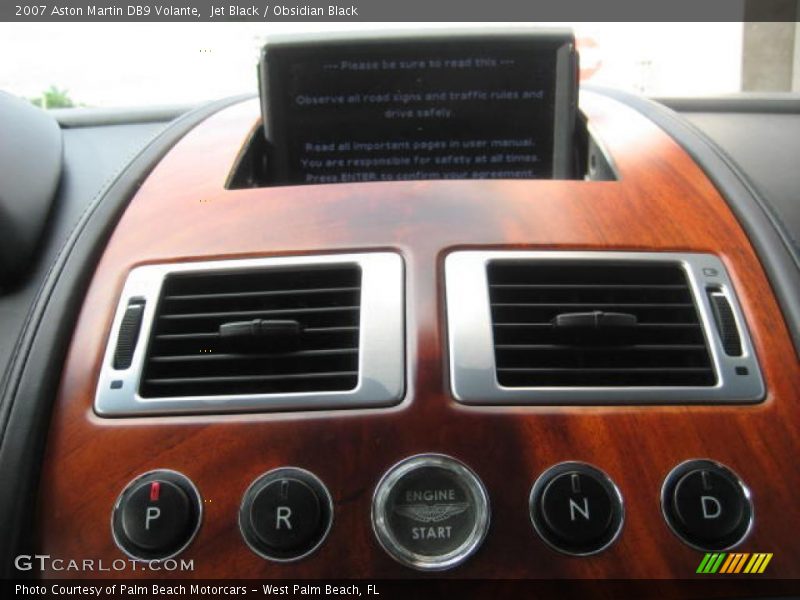 Jet Black / Obsidian Black 2007 Aston Martin DB9 Volante