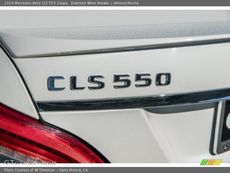 Diamond White Metallic / Almond/Mocha 2014 Mercedes-Benz CLS 550 Coupe