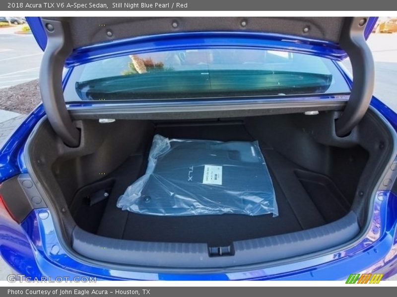 Still Night Blue Pearl / Red 2018 Acura TLX V6 A-Spec Sedan
