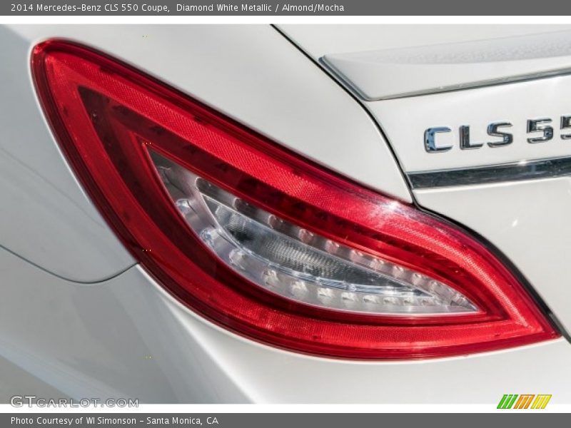 Diamond White Metallic / Almond/Mocha 2014 Mercedes-Benz CLS 550 Coupe