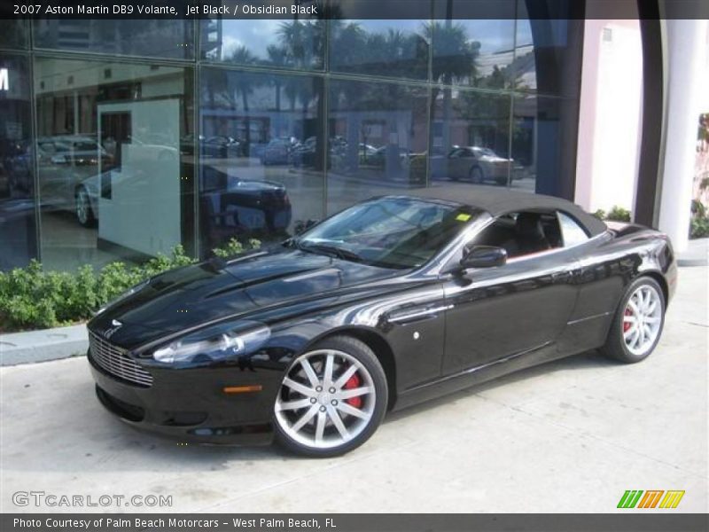 Jet Black / Obsidian Black 2007 Aston Martin DB9 Volante