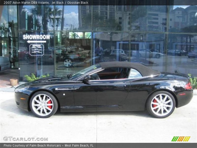 Jet Black / Obsidian Black 2007 Aston Martin DB9 Volante