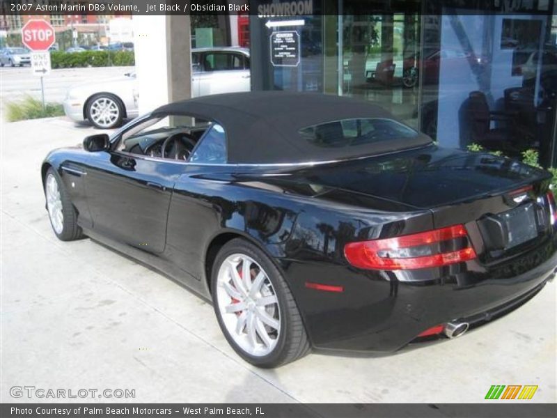 Jet Black / Obsidian Black 2007 Aston Martin DB9 Volante