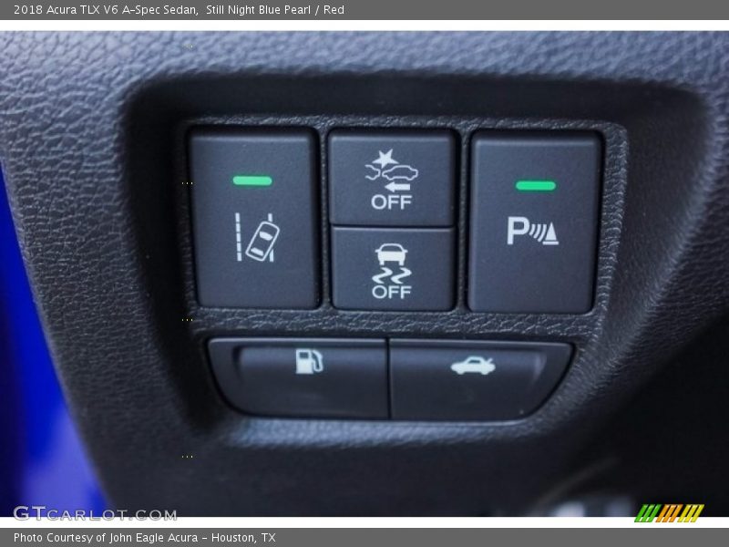 Still Night Blue Pearl / Red 2018 Acura TLX V6 A-Spec Sedan