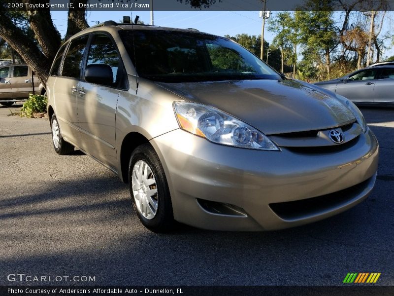 Desert Sand Mica / Fawn 2008 Toyota Sienna LE