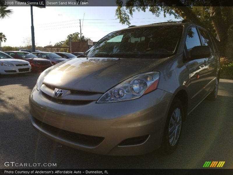 Desert Sand Mica / Fawn 2008 Toyota Sienna LE